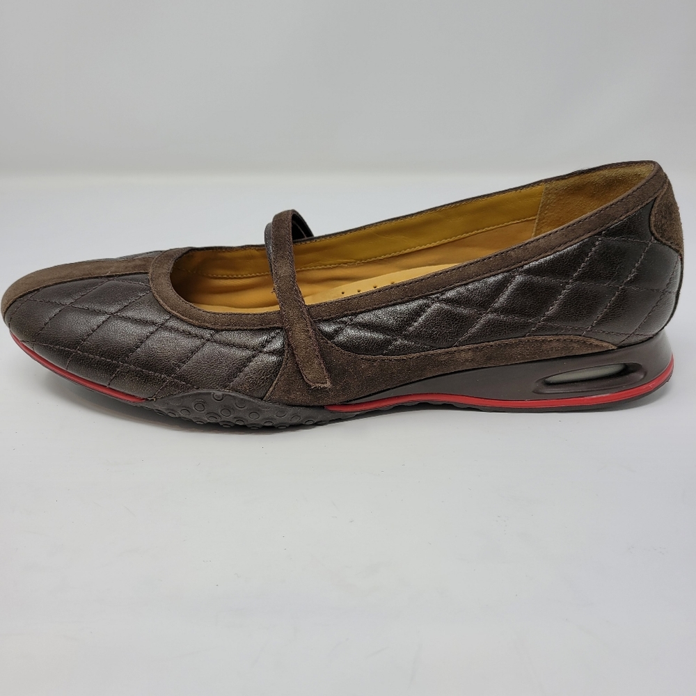 Cole Haan Nike Air Bria quilted brown mary jane - Picture 9 of 13